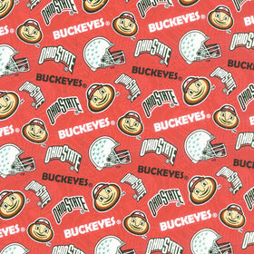NCAA - Ohio State Tone on Tone Red Yardage Primary Image