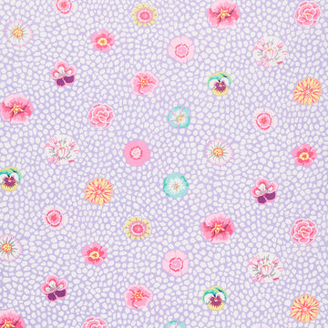 Kaffe Collective - August 2022 Guinea Flower Lavender Yardage Primary Image