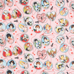 All My Heart - Key to My Heart Pink Yardage Primary Image