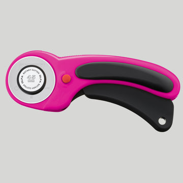 Olfa® 45mm Ergonomic Rotary Cutter - Magenta Primary Image