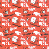 NCAA - Nebraska Tone on Tone Red Yardage Primary Image