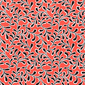 Kaffe Fassett Collective - February 2023 - Twig Red Yardage Primary Image