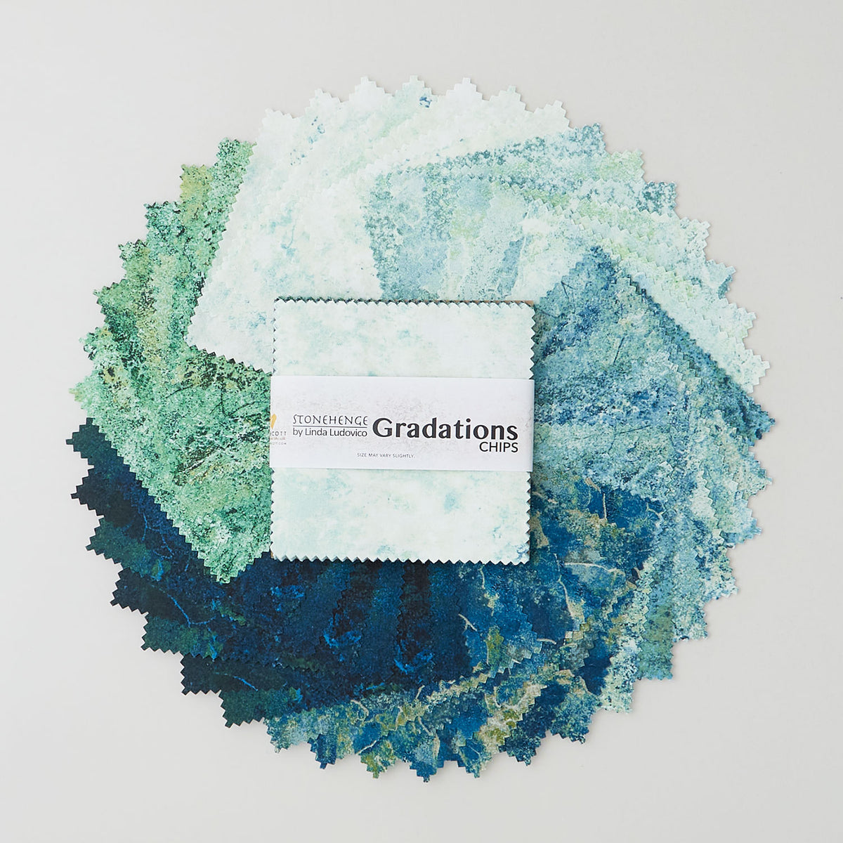Stonehenge Gradations II - Blue Planet Chips (5" squares) Primary Image