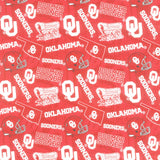 NCAA - Oklahoma Tone on Tone Red Yardage Primary Image