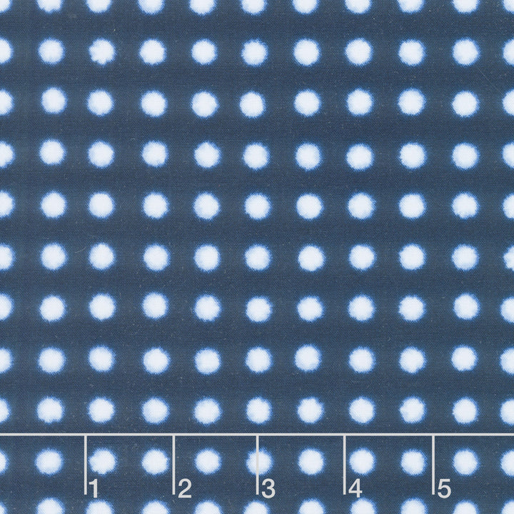 Shibori Blues - Dots Navy Yardage Primary Image
