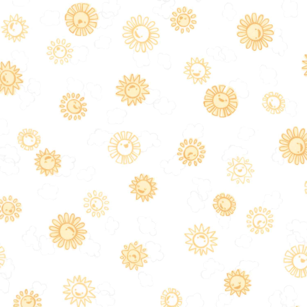 Cozy Cotton Flannels - Over the Moon Full Collection Suns Sunshine Yardage Primary Image