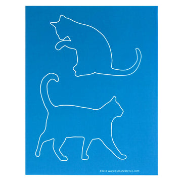 Full Line Stencil - Cats 2 Alternative View #1