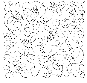 Buzzing Around Free Machine Quilting Pattern-Missouri Star Quilt Company