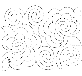 Curly Twirly Flowers Free Machine Quilting Pattern-Missouri Star Quilt Company
