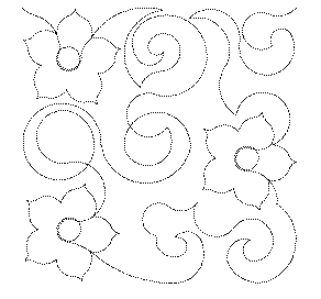 Flower Swirls Free Machine Quilting Pattern-Missouri Star Quilt Company