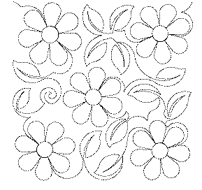Flowers Free Machine Quilting Pattern-Missouri Star Quilt Company