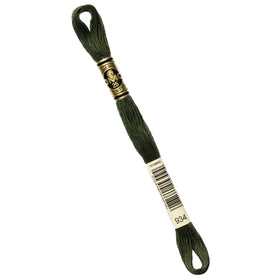 DMC Embroidery Floss - 934 Black Avocado Green Primary Image