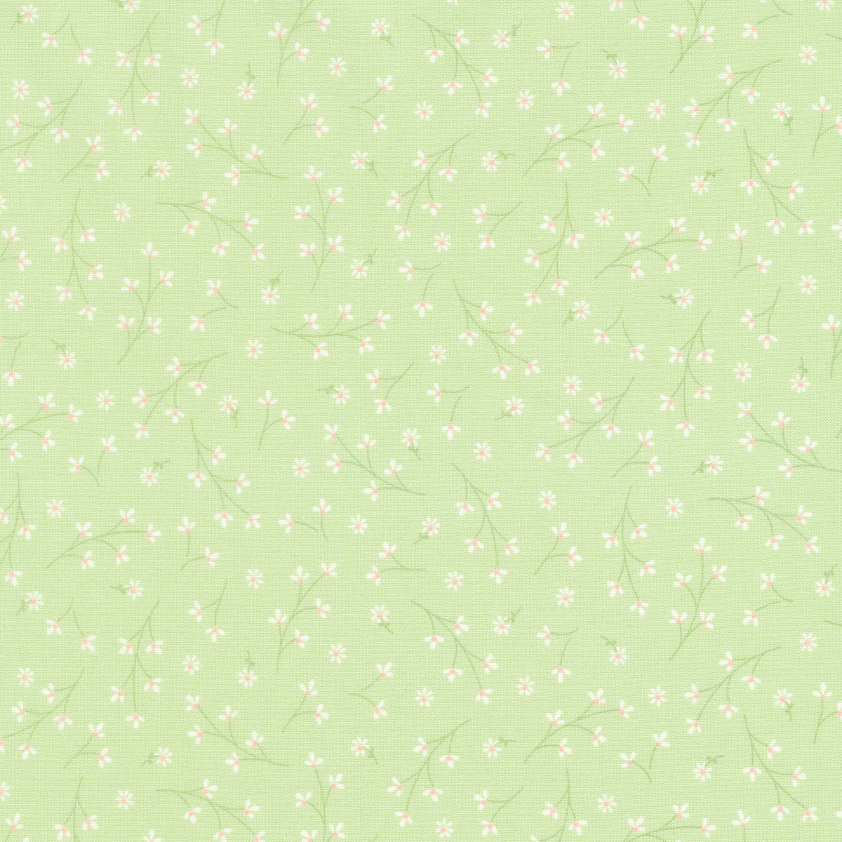 Kimberbell Basics - Pretty Petals Green Yardage Primary Image