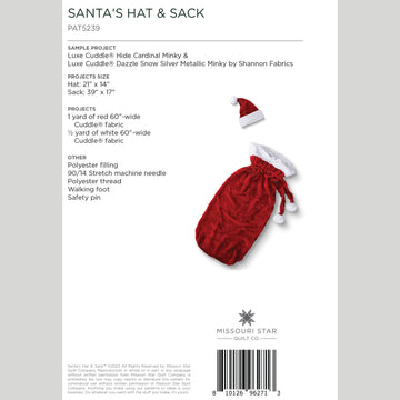 Santa Hat & Sack Pattern by Missouri Star Alternative View #1