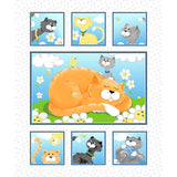 Kitty The Cat - Quilt White Panel Primary Image