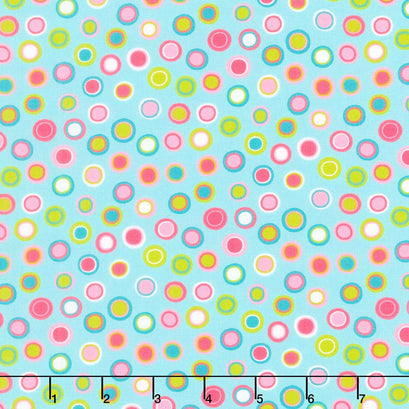 Sweet and Plenty - Inner Dots Blue Razz Yardage