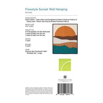 Freestyle Sunset Wall Hanging Pattern by Missouri Star Alternative View #1