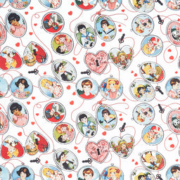 All My Heart - Key to My Heart White Yardage Primary Image