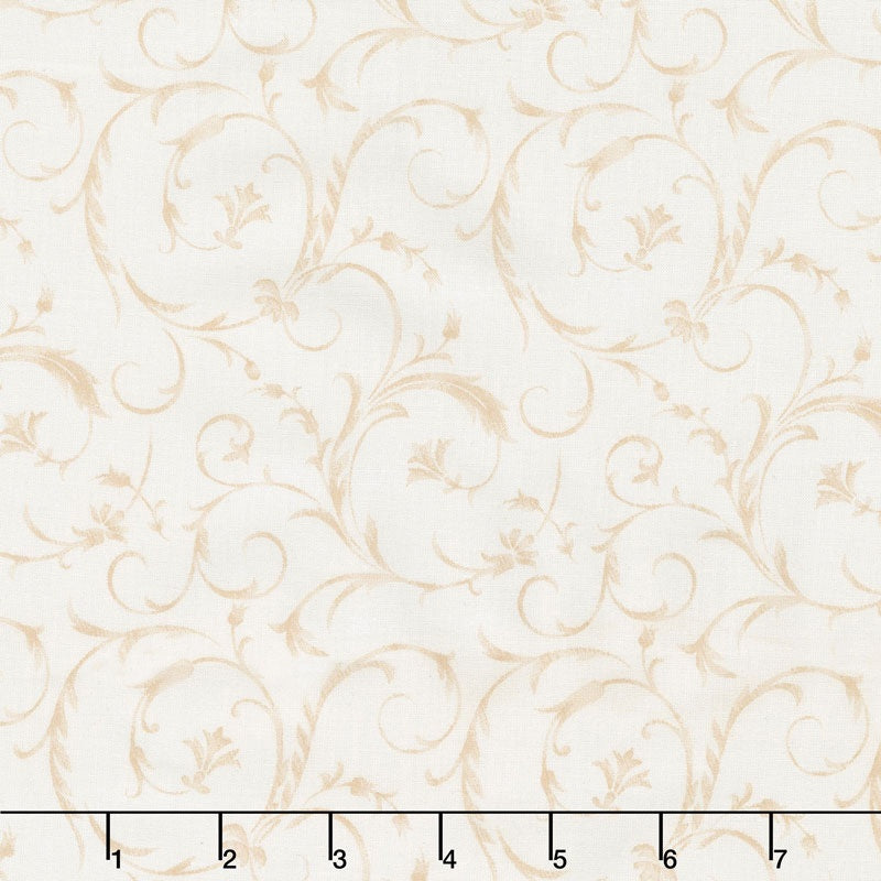 Beautiful Backings - Elegant Scroll Ivory Lace 108" Wide Backing