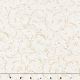 Beautiful Backings - Elegant Scroll Ivory Lace 108" Wide Backing