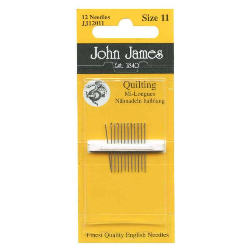 John James Between Hands Quilting Needles - Size 11