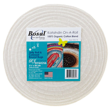 Bosal Katahdin 100% Organic Cotton Precut 2 1/2" x 50 Yard Batting Alternative View #1