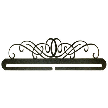 Windy Scroll Split Bottom Quilt Hanger - 22" Charcoal Primary Image