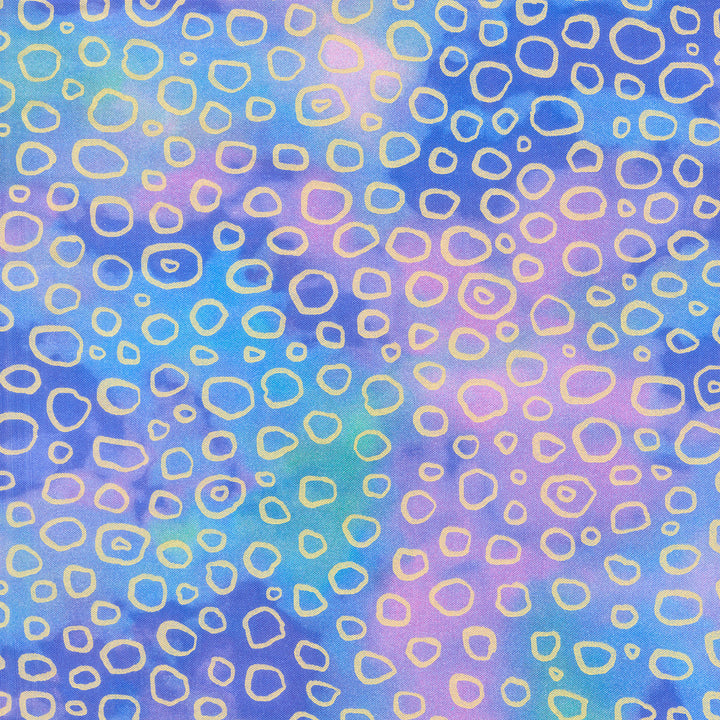 Chromaticity - Circles Celestial Metallic Yardage Primary Image