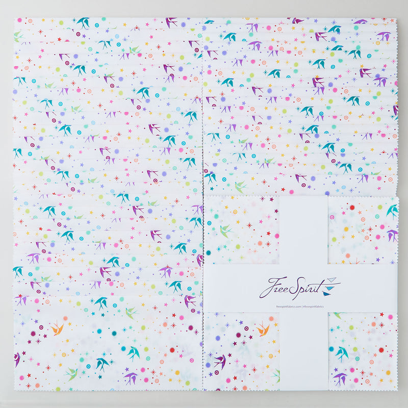 Tula Pink's True Colors - Fairy Dust White 10" Squares Primary Image