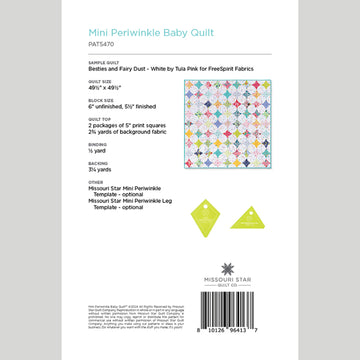 Mini Periwinkle Baby Quilt Pattern by Missouri Star Alternative View #1