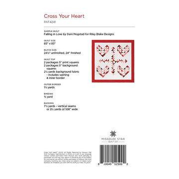 Cross Your Heart Quilt Pattern by Missouri Star