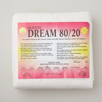 Quilter's Dream Natural 80/20 Select Twin Batting Primary Image