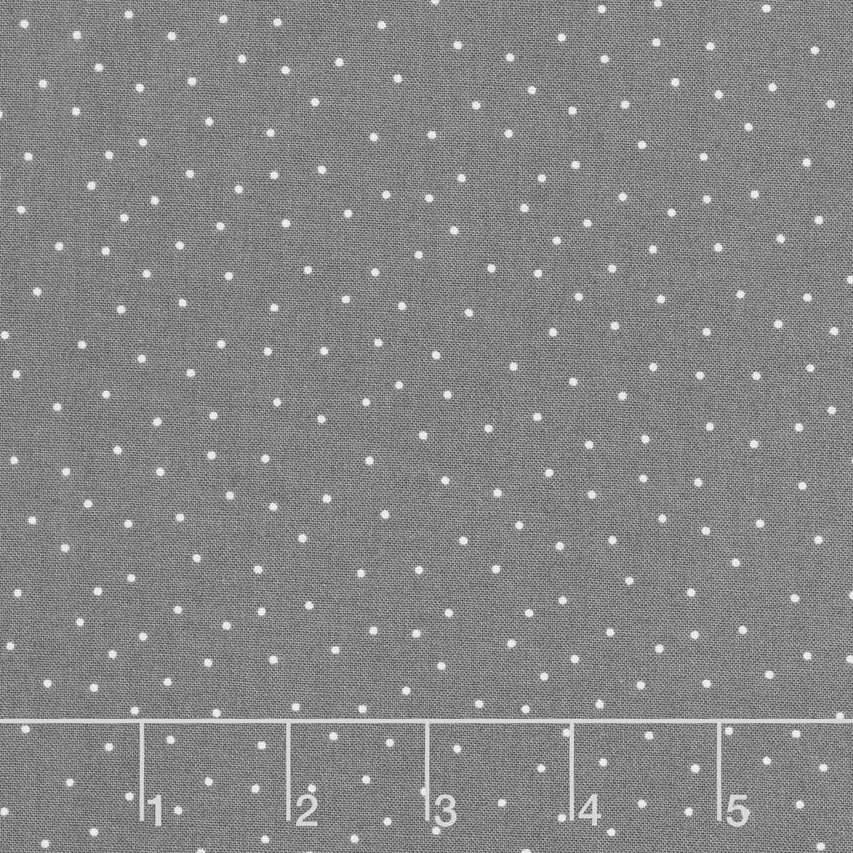 Kimberbell Basics - Tiny Dots Grey/White Yardage Primary Image