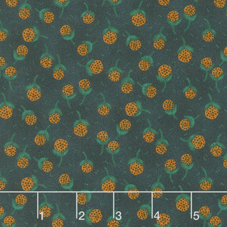 Scraps of Kindness - Dandelion Orbs Navy Yardage