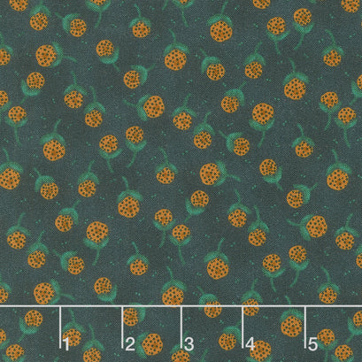 Scraps of Kindness - Dandelion Orbs Navy Yardage