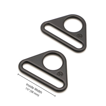 ByAnnie 1.5" Triangle Ring Black Metal - Set of Two Primary Image