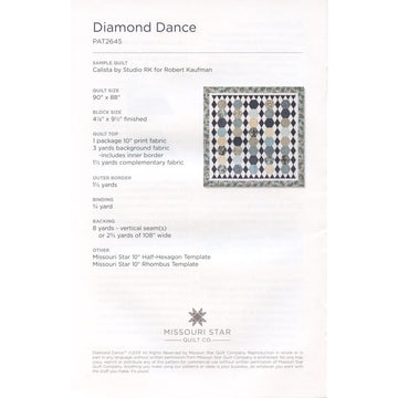 Diamond Dance Quilt Pattern by Missouri Star