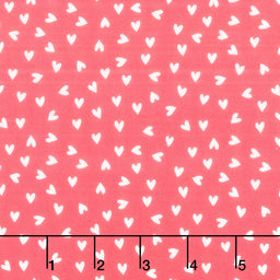 My Valentine - Heart Toss Tea Rose Yardage Primary Image