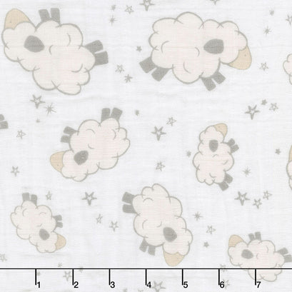 Embrace - Double Gauze Lambkins Ivory Yardage