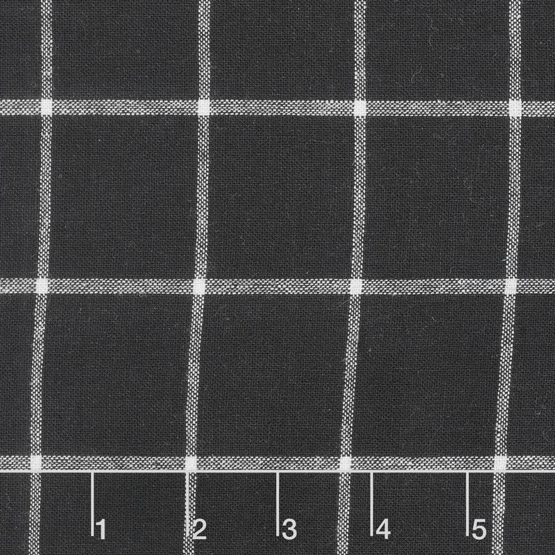 Essex Yarn Dyed Classic Wovens - Check Black Yardage