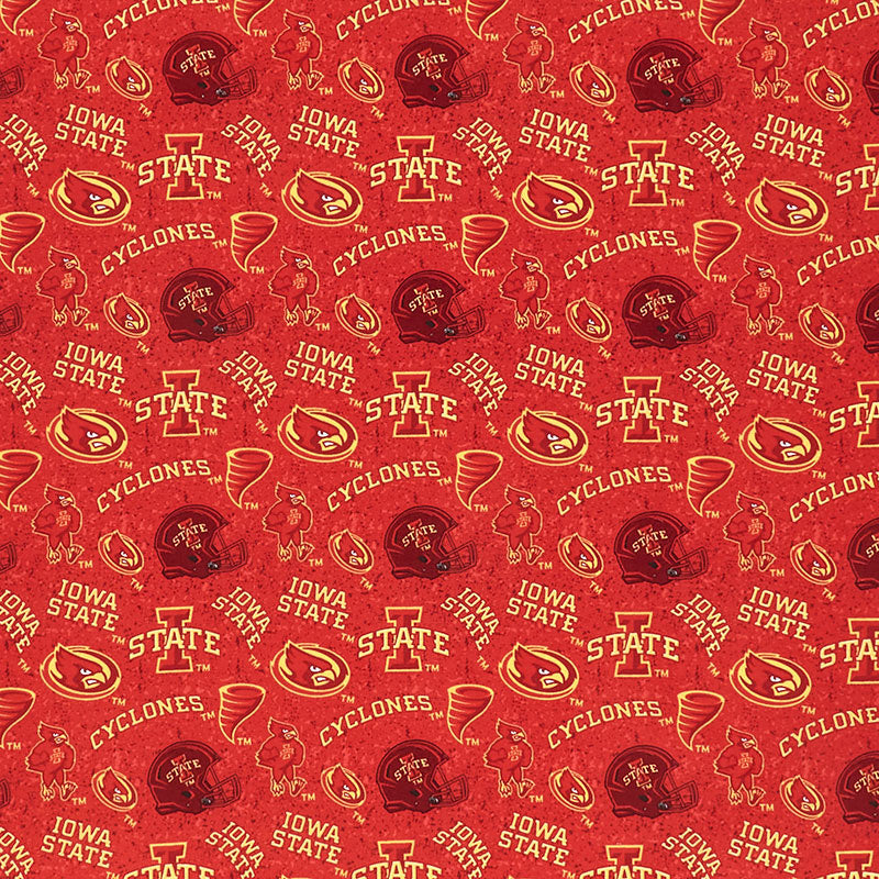 NCAA - Iowa State Tone on Tone Red Yardage Primary Image