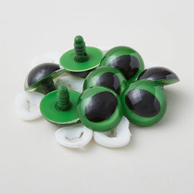 Plastic Slit Pupil Safety Eyes - 30mm Green - 4 Pairs Primary Image