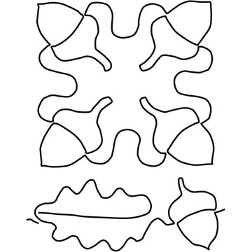 Full Line Stencil - Acorn Block
