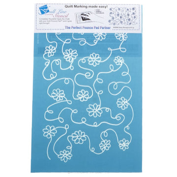 Full Line Stencil - Daisy Background Large Stencil