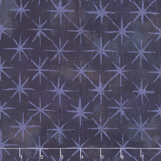 Grunge Seeing Stars - Eggplant Yardage