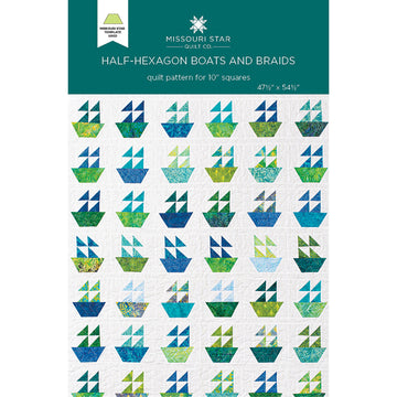Half-Hexagon Boats and Braids Quilt Pattern by Missouri Star