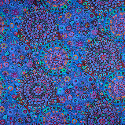 Kaffe Fassett - Miliefiore Blue 108" Wide Backing