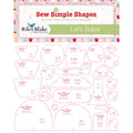 Let's Bake Sew Simple Shapes Templates Alternative View #1