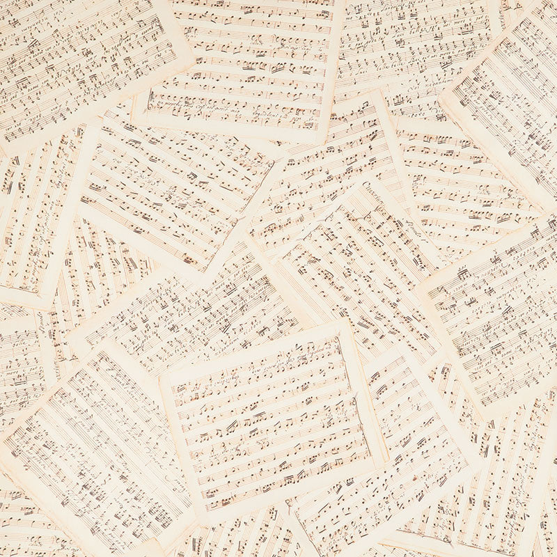 Library of Rarities Wide - Music Antique 108" Wide Backing