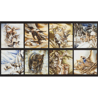 North American Wildlife - Nature Animals Panel